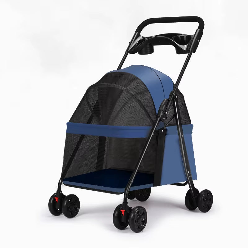 Dogs Pet Cars Small Dogs, Pet Teddy Bears for Outdoor Play Hand Carts for Outdoor Activities Lightweight and Foldable