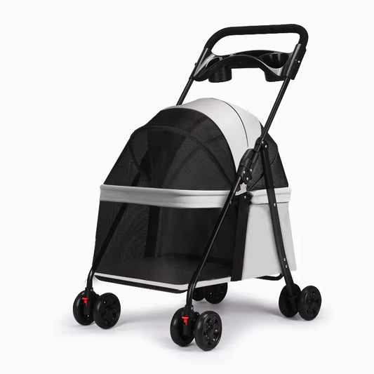 Dogs Pet Cars Small Dogs, Pet Teddy Bears for Outdoor Play Hand Carts for Outdoor Activities Lightweight and Foldable