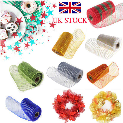 Deco Mesh Rolls 15Cm X 10Yd Roll - 14 Colours Available for Wreaths Swags Bows