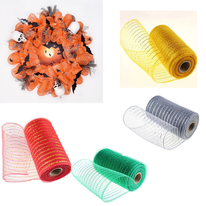 Deco Mesh Rolls 15Cm X 10Yd Roll - 14 Colours Available for Wreaths Swags Bows