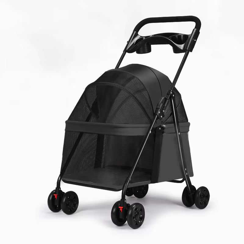 Dogs Pet Cars Small Dogs, Pet Teddy Bears for Outdoor Play Hand Carts for Outdoor Activities Lightweight and Foldable