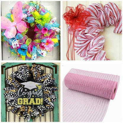 Deco Mesh Rolls 15Cm X 10Yd Roll - 14 Colours Available for Wreaths Swags Bows
