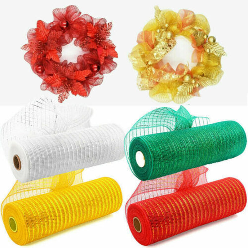 Deco Mesh Rolls 15Cm X 10Yd Roll - 14 Colours Available for Wreaths Swags Bows