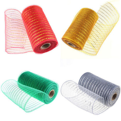 Deco Mesh Rolls 15Cm X 10Yd Roll - 14 Colours Available for Wreaths Swags Bows